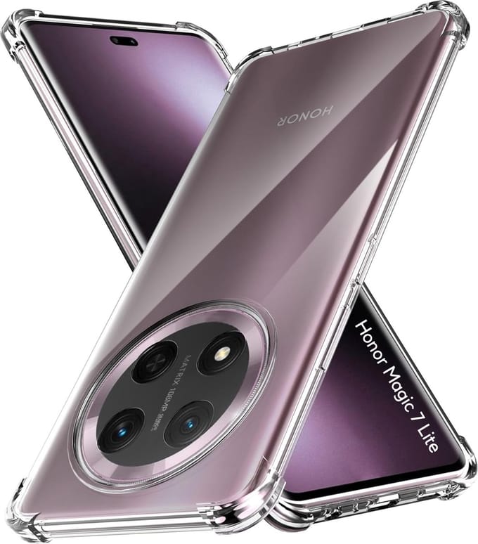 Hoesje voor Honor Magic 7 Lite 5G backcover Shockproof siliconen Transparant