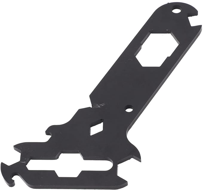 Dailygoods- Sleutel 14-in-1 Multifunctioneel - Riggergereedschap - Draadstripper - Moeropener - Compact Formaat - Duurzaam Staal - Multitool