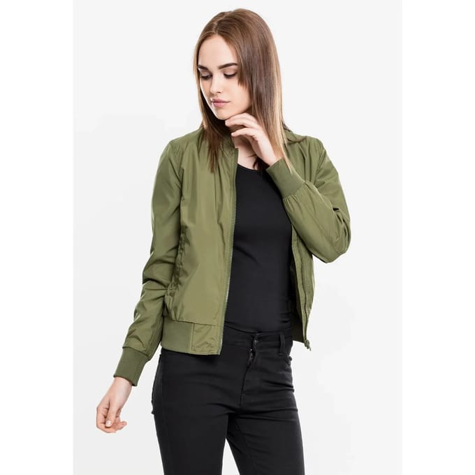 Urban Classics - Light Bomber jacket - L - Groen