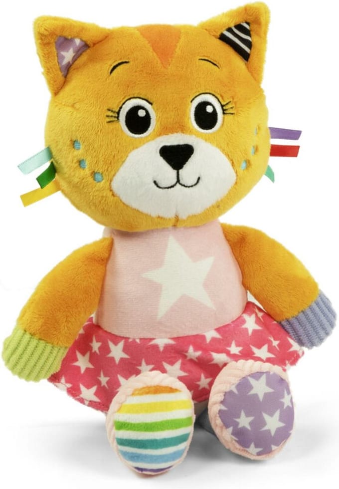 Clementoni - Babyspeelgoed - Knuffel Kat - Katy the Kitty - vanaf 0 maanden