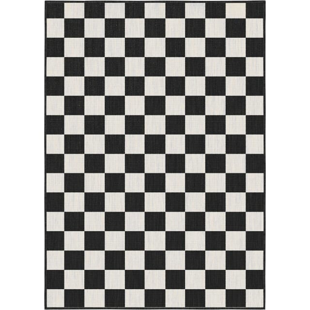 Muratap Buitenkleed brussels costa blocks wit- 200x290 cm