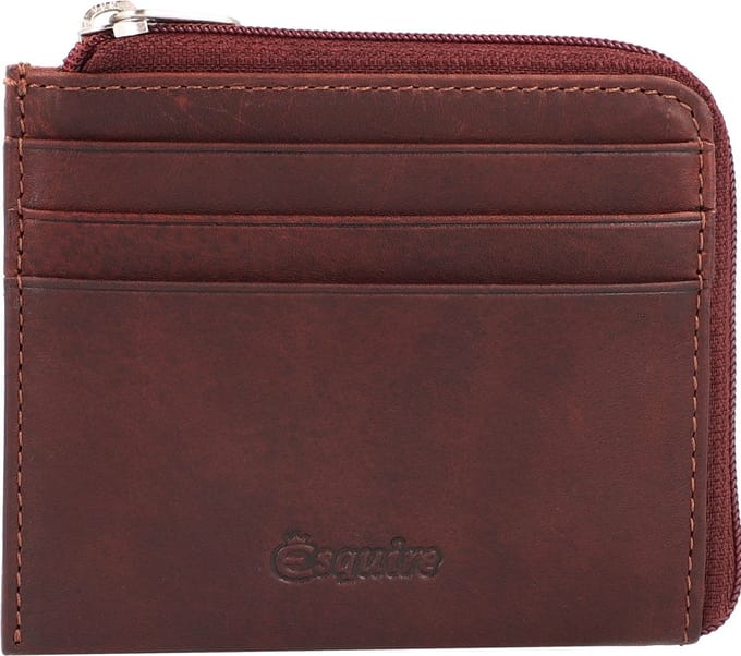 Esquire Oslo creditcard etui RFID leer 10,5 cm - 6 Sleuven - braun