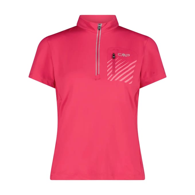 T-shirt ½ zip met zak voor dames CMP