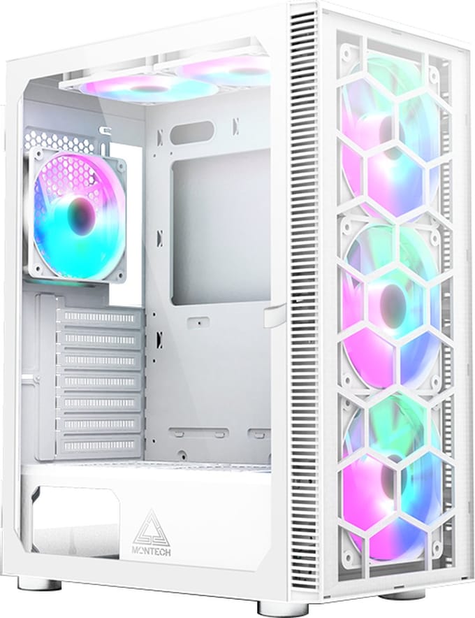 Montech X3 Glass - White - Case - Miditower - Wit
