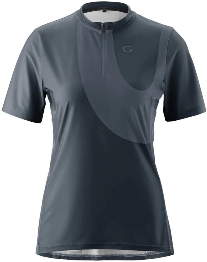Gonso Adventure Halfzip Korte Mouw Wielertrui Grijs 40 Vrouw