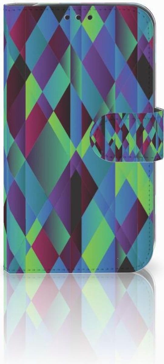 Samsung Galaxy Xcover 4 | Xcover 4s Book Case Abstract Green Blue