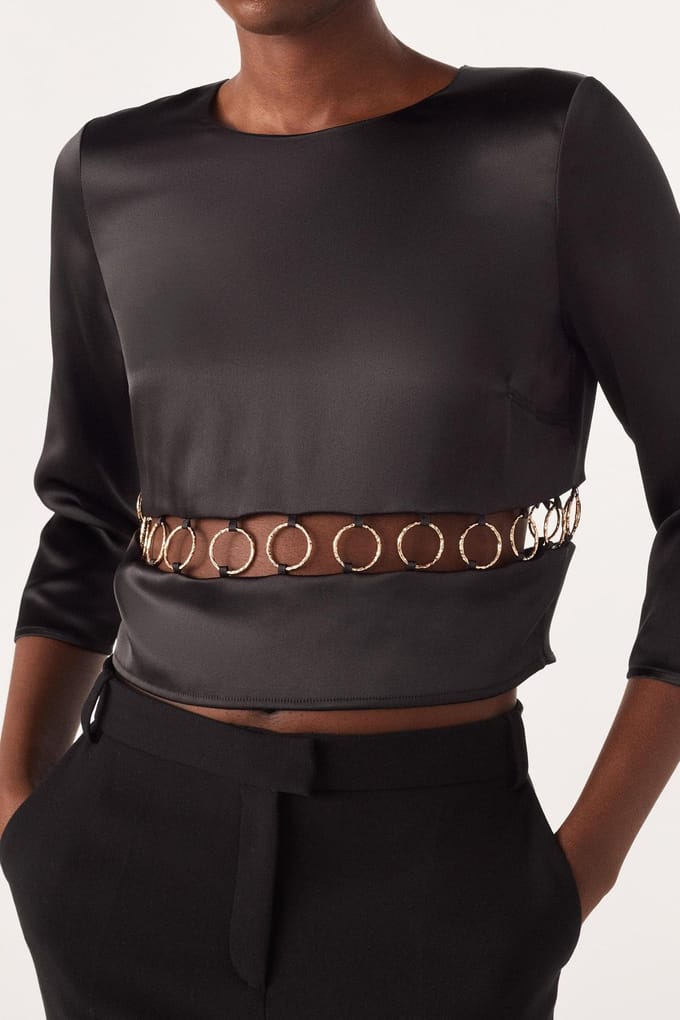 BA&SH Top Casy Noir Taglia: S | Maglie a manica lunga Outlet | Donna