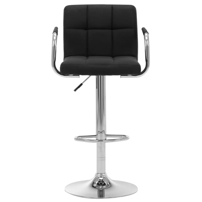 vidaXL - Barstoelen - 2 - st - stof - zwart