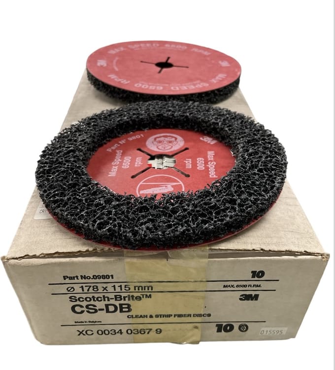 3M Scotch Brite Cean & Strip art. 09801 - Grof - diameter 178 mm x 115 mm - Prijs per stuk