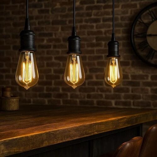 KS Verlichting Wire & Holder zwart hanglamp E27 – slanke metalen pendel 250 cm