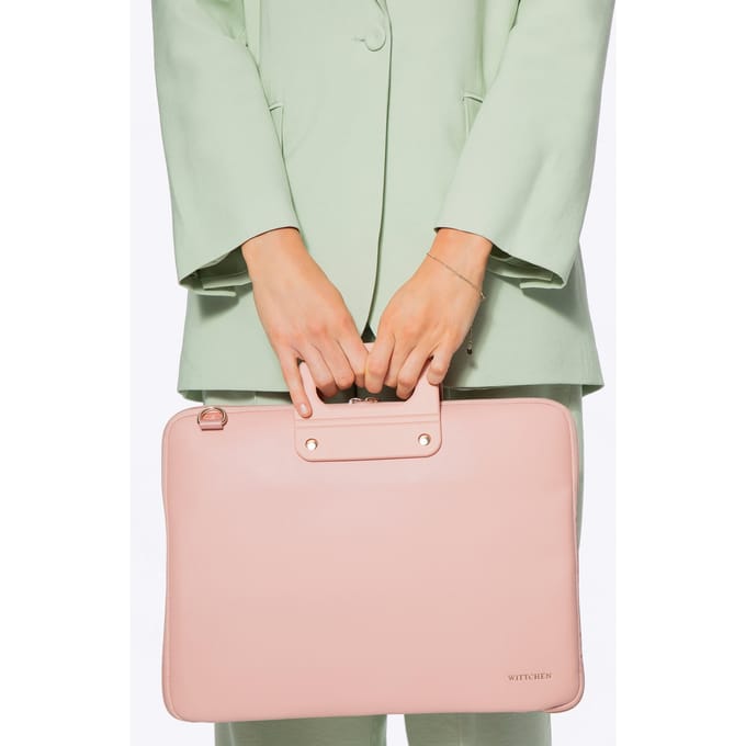 Wittchen Dames 15" Laptoptas in Imitatieleer Roze