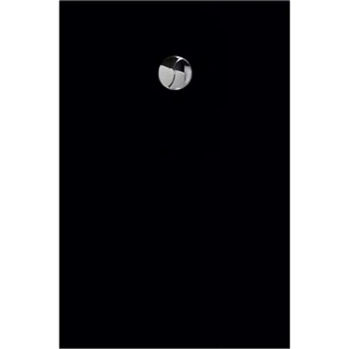 Allibert - Douchebak - Karbon 120 X 80 Cm - Polybeton - Zwart