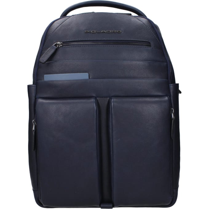 Piquadro Blauw Leren Rugzak