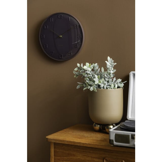 Karlsson wandklok fuerte dome earth brown- Ø30,5cm