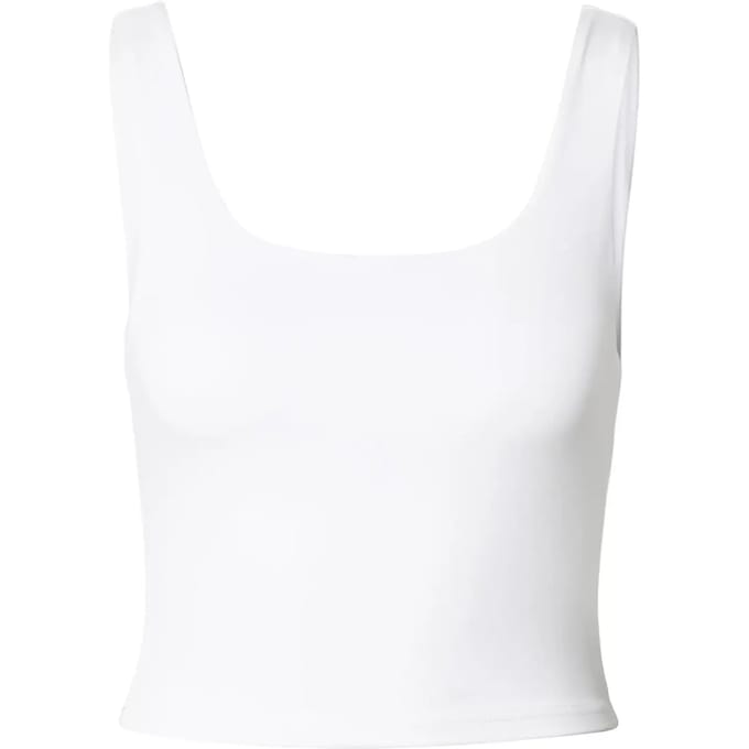 Urban Classics - Cropped Polyamide Mouwloze top - XS - Wit