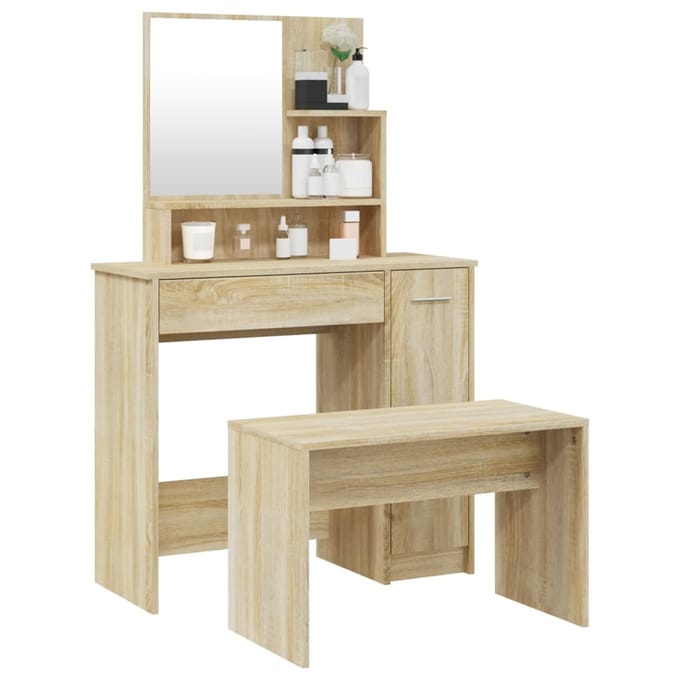 vidaXL - Kaptafelset - 86,5x35x136 - cm - sonoma - eikenkleurig