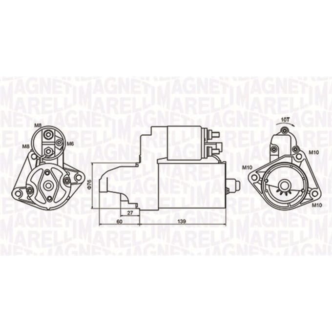 Starter MAGNETI MARELLI 063721050010