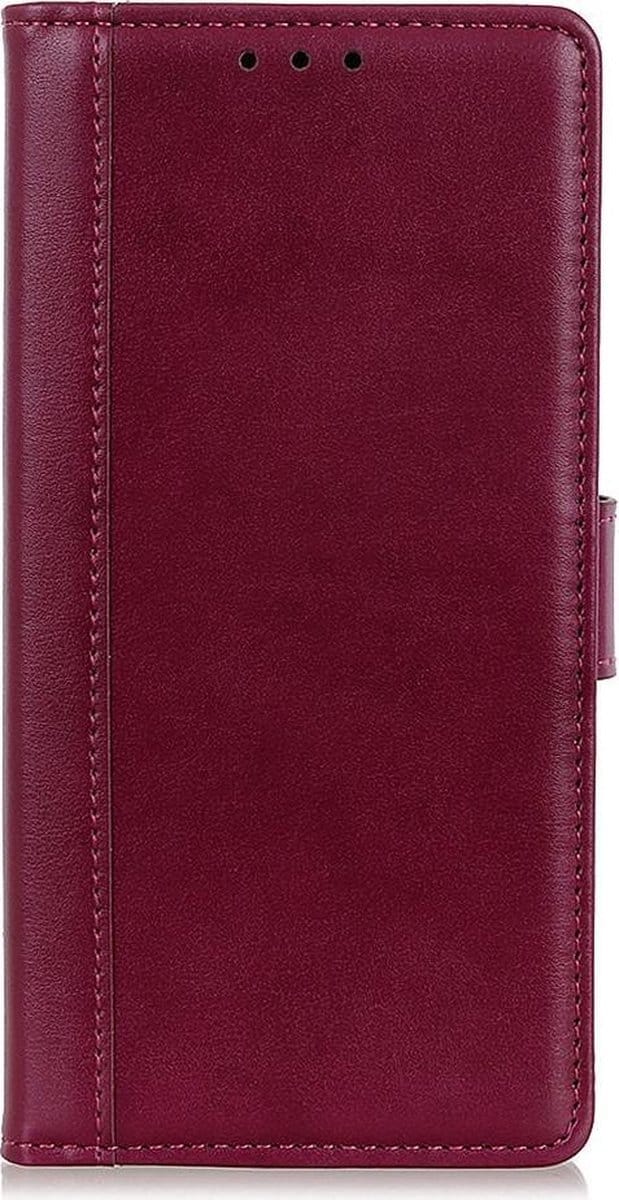 Shop4 - Samsung Galaxy A71 Hoesje - Wallet Case Grain Rood