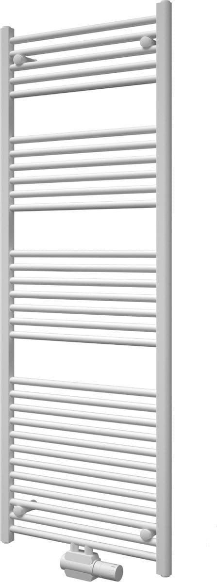 Radiatorconnect handdoekradiator wit-recht-midden aansluiting B 500 x H 700.