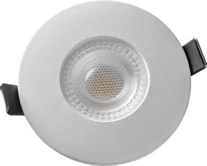 McShine LED Inbouwspot IP65 - Badkamerspot - Spatwaterdicht - 4,9W - 3000K – Ø88mm - Wit