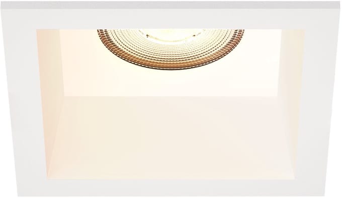 Ledvion – LED Inbouwspot Vierkant 85x85mm – Wit – Dimbaar – GU10 – 2700K – 3W – IP20
