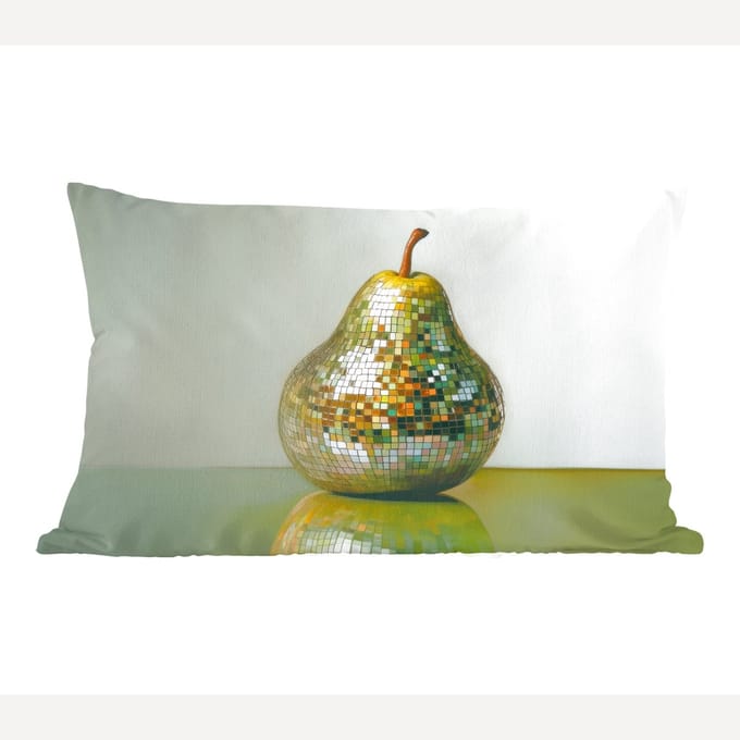 Sierkussens - Kussentjes Woonkamer - 50x30 cm - Fruit - Disco - Art - Glitter
