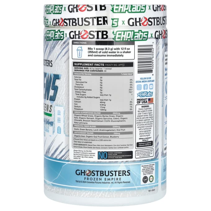 Ghostbuster, Oxygreen, Daily Super Green, Frosty Big Apple, 249G(8,78 oz)