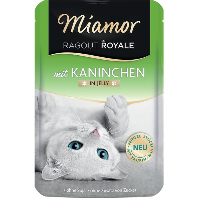 22x100g Ragout Royale Konijn Miamor Kattenvoer