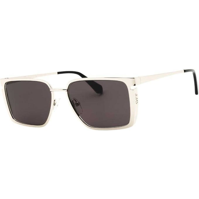 Off White Yoder zonnebril voor volwassenen (Zilver/Donkergrijs)