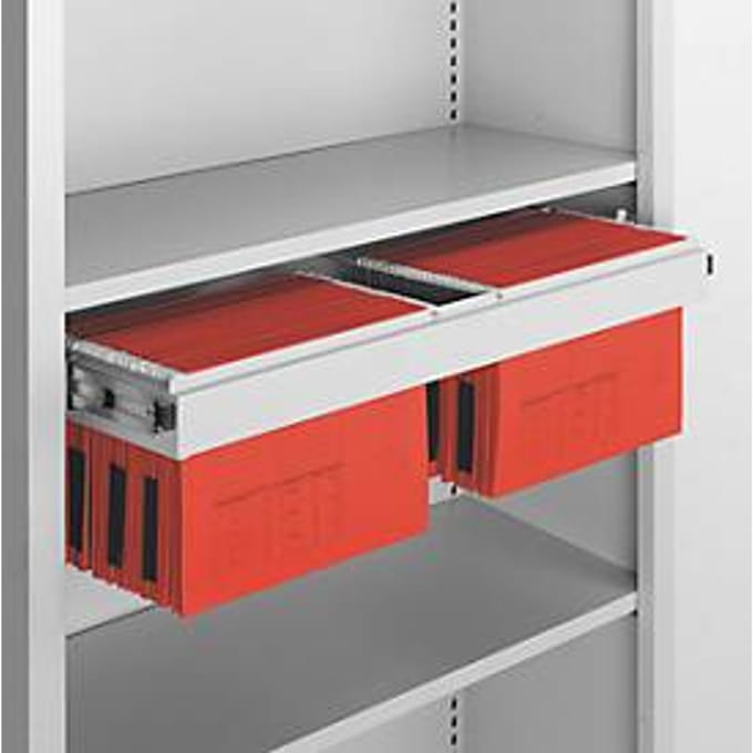 Schäfer Shop Select Telescopisch hangend frame, 950 mm breed, lichtgrijs