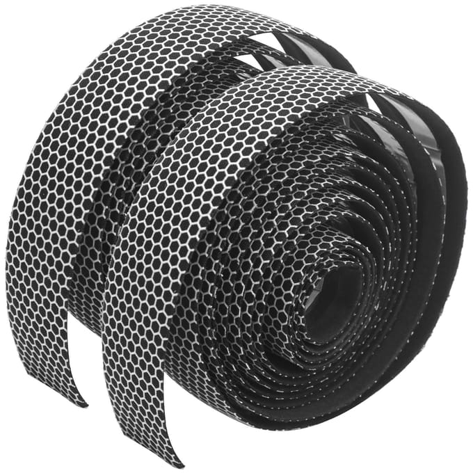 1 Paar Fietshandvatband AntiSlip Elastisch Fiets Fiets Wielrennen Handgreep Wraps Tape(Zwart wit )