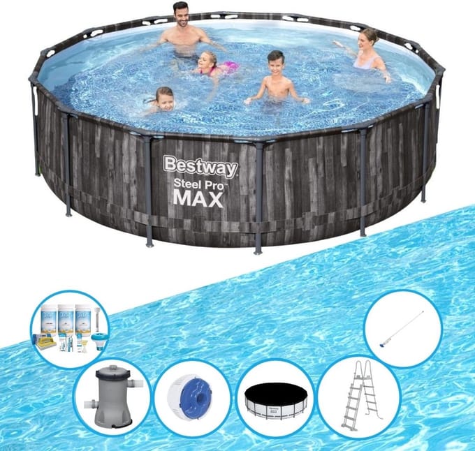 Bestway - Zwembad Steel Pro MAX - Zwembadset - 427x107 cm