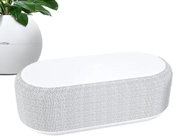 Wekker met Draadloze Oplader - Nachtkastje Klok - Tijd Management - Temperatuur Display - 20 cm - Wit