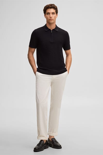 Poloshirt Robas, zwart