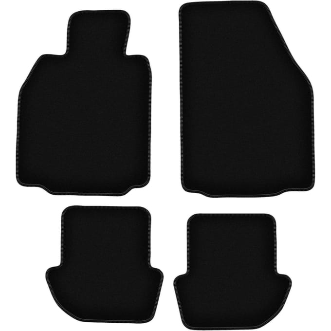 BASIC zwarte veloursmatten voor: Porsche 911 (type 997) cabro, coupé, targa (2002-2012)
