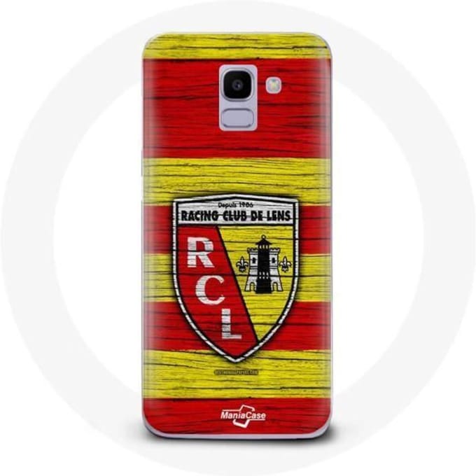 Coque maniacase pour Samsung Galaxy J6 2018 rcl lens original jaune et rouge