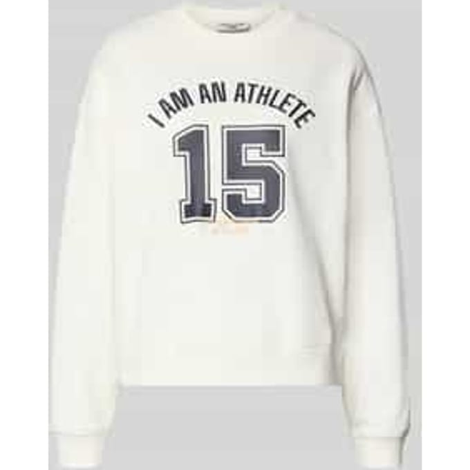 Relaxed fit sweatshirt van puur katoen
