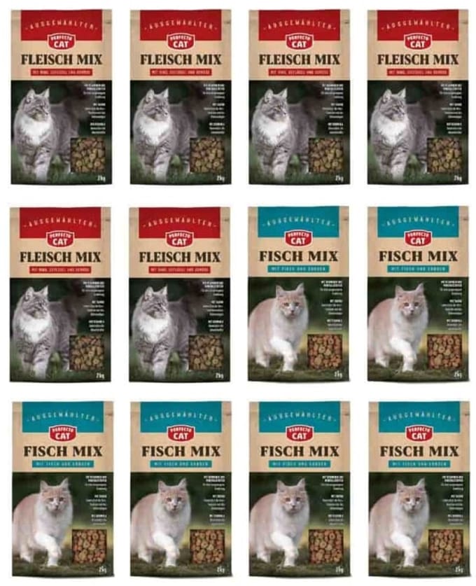 Kattenvoer Perfecto Cat Classic Knusper-Mix 24kg