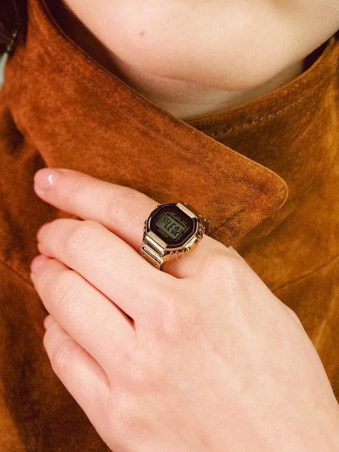 Casio G-Shock Ring CRW-001G-9ER Horloge - Staal - Goudkleurig - Ø 18 mm