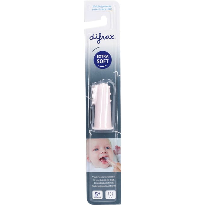 Difrax Tandenborstel Vingertop Silicone Ass