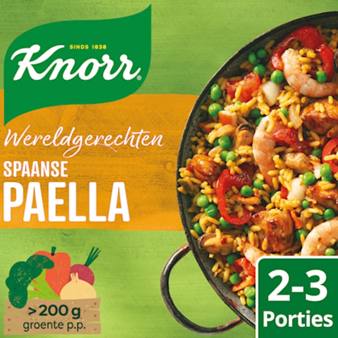 Wereldgerechten Spaanse paella