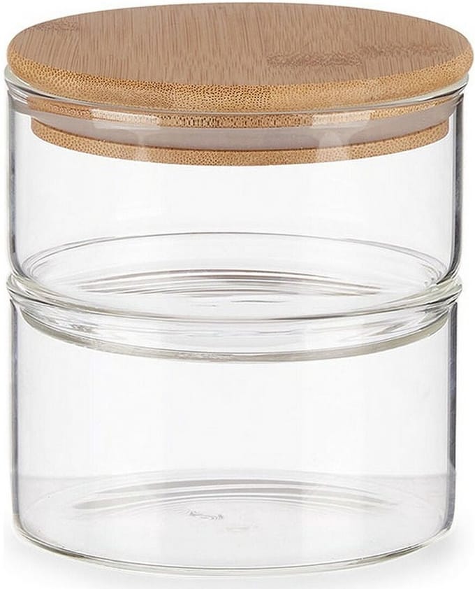 Blik Bruin Transparant Bamboe Borosilicaatglas (800 ml)