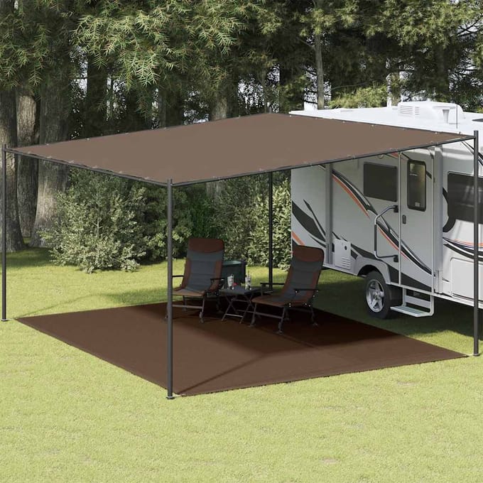 vidaXL - Tenttapijt - 400x500 - cm - bruin