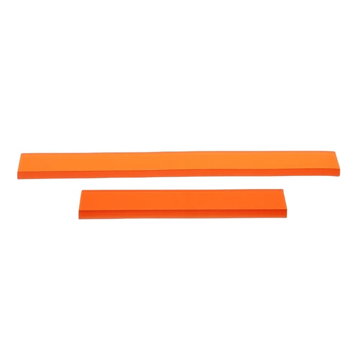2Pcs Putty Scraper Arc Shaped Bendable High Resilience Plaster Repair Tool Wall Cutter Filler Applicator 30cm 50cm for orange