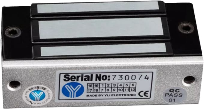 YLI YM-60N-S - Elektrisch kleefmagneet - 60KG - 12/24VDC - Fail safe