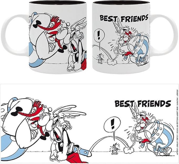 Asterix en Obelix mok - Best Friends - 12x8x10cm - 0,32L