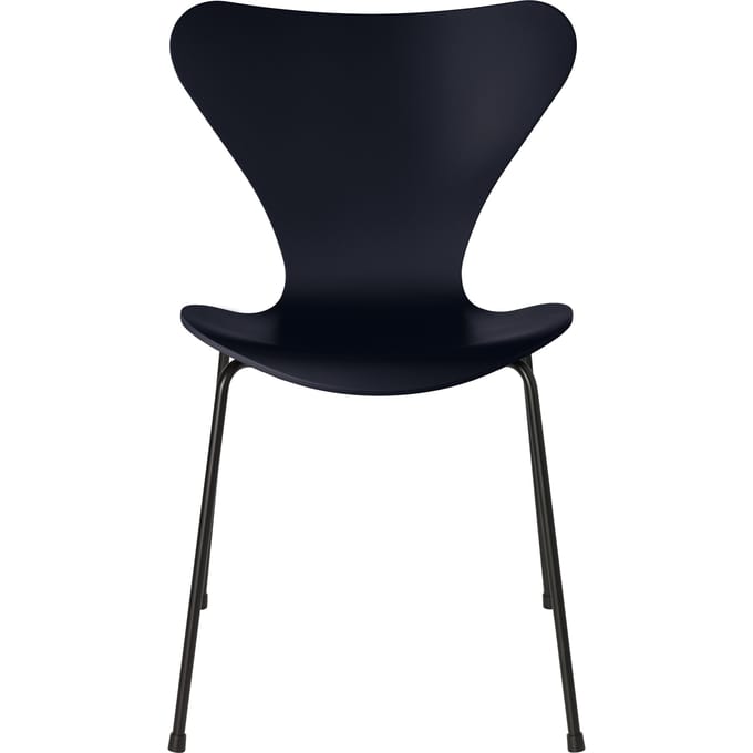 Fritz Hansen Serie 7 3107 Stoel - lak - midnightblue - zwart