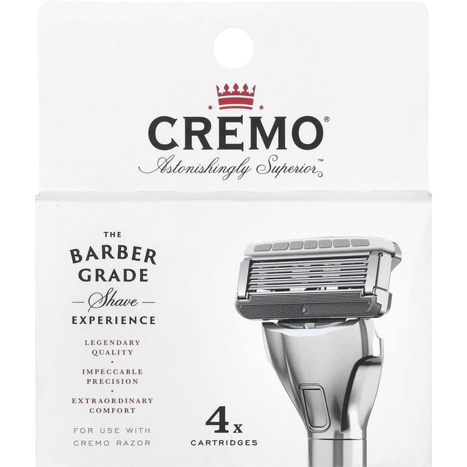 Cremo, scheermesjes, 4 stuks black