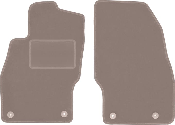 Beige voormatten voor: Opel Corsa E hatchback (2015-2020)