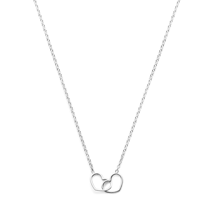 Glams ketting hart 1,2 mm 40 + 5 cm - Zilver